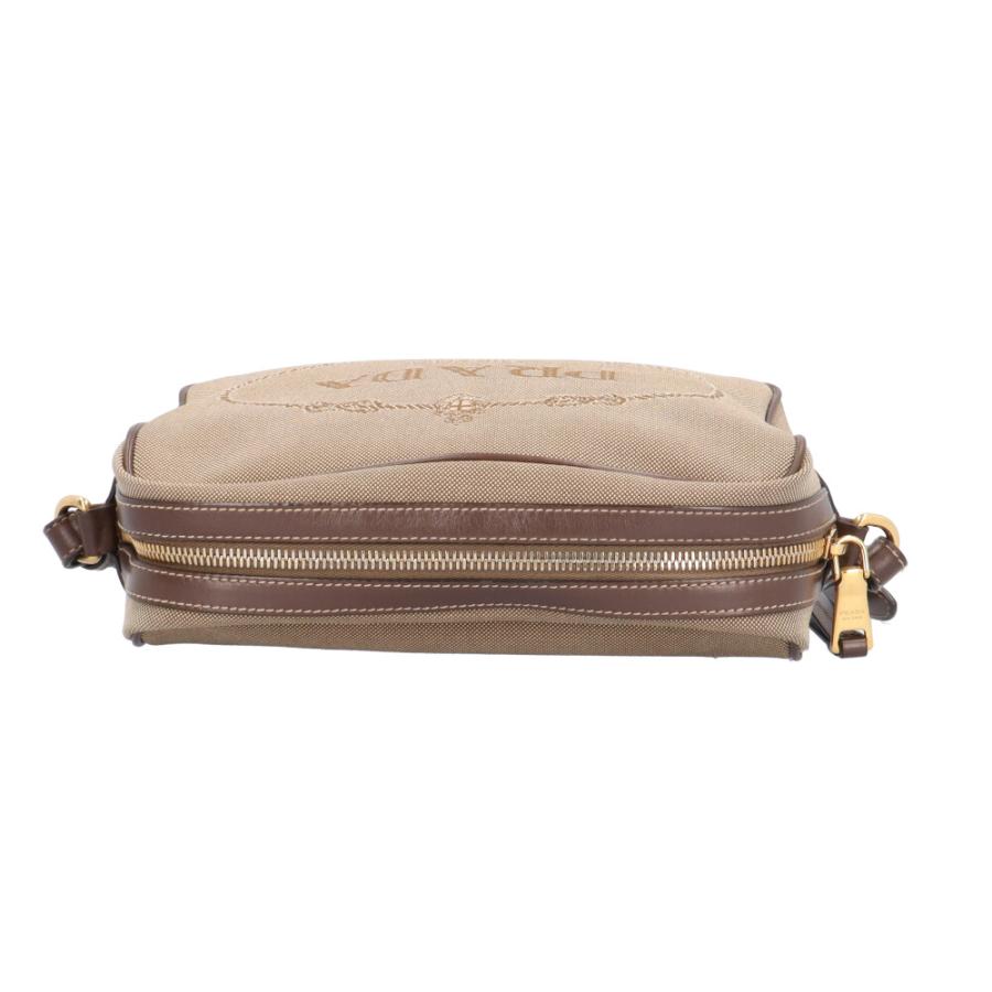 PRADA（プラダ） ロゴ ジャガード ショルダーバッグ キャンバス 1BH089