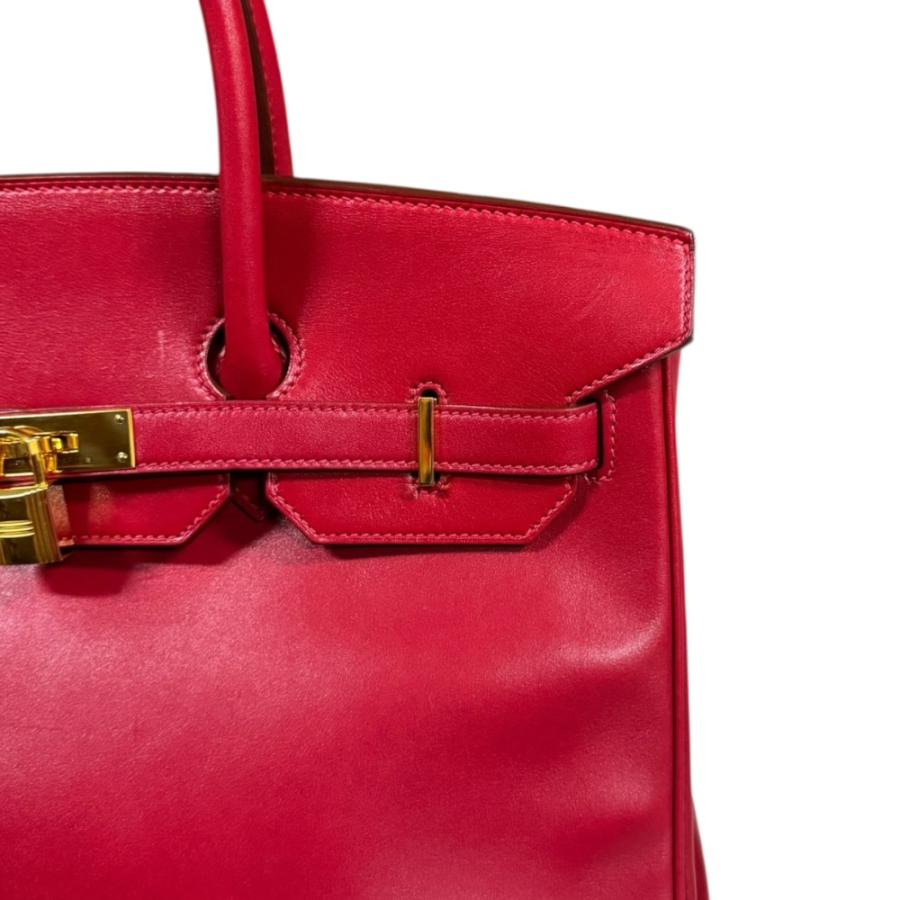 HERMES（エルメス） バーキン35 ハンドバッグ ヴォースイフト レッド