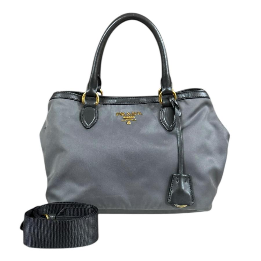 バッグ プラダ PRADA キルティング ショルダーバッグ ハンド グレー系