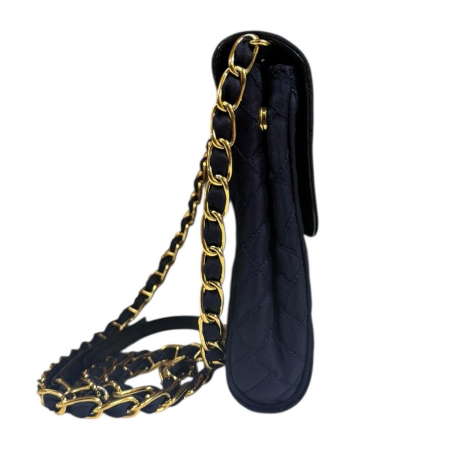 PRADA（プラダ） キルティング ショルダーバッグ ナイロン ネイビー