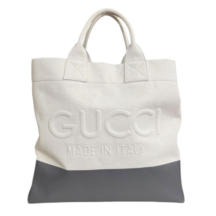 GUCCI（グッチ） エンボスロゴ トートバッグ GGキャンバス 779510