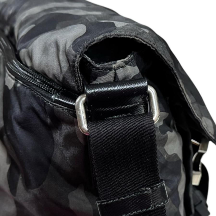 PRADA（プラダ） カモフラ ショルダーバッグ ナイロン VA0887 ブラック