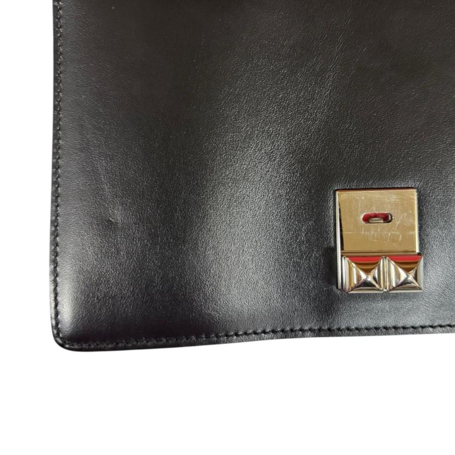 プラダ エレクトラスタッズ サフィアーノ ショルダーバッグ レザー 1BD120 ブラック レディース PRADA  中古 PRADA（プラダ） エレクトラスタッズ サフィアーノ ショルダーバッグ