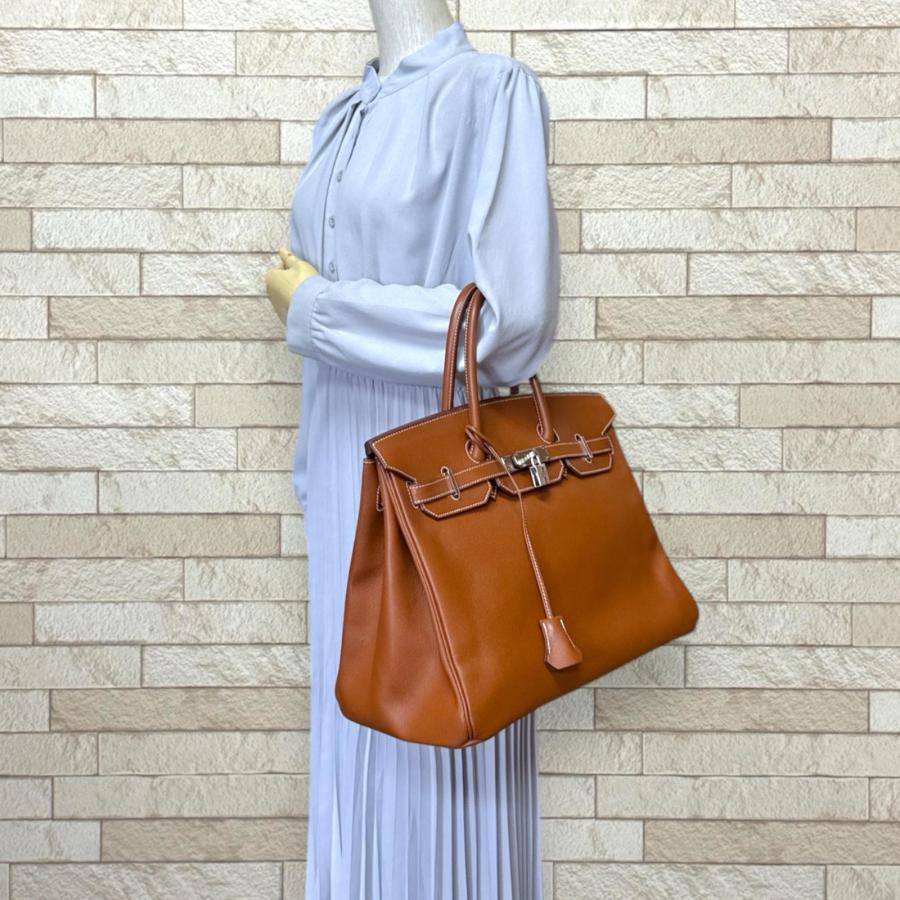 HERMES（エルメス） バーキン35 ハンドバッグ ヴォーエプソン ブラウン