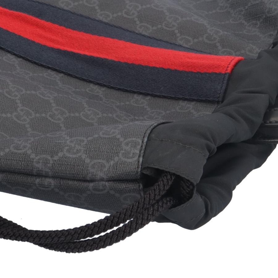 グッチ ドローストリングバッグ シェリー リュック・デイパック GGスプリームキャンバス 473872 メンズ GUCCI  中古 R&Kリサイクルキング GUCCI（グッチ） ドローストリングバッグ シェリー リュック