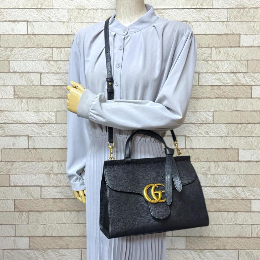 GUCCI（グッチ） GGマーモント ショルダーバッグ レザー 421890