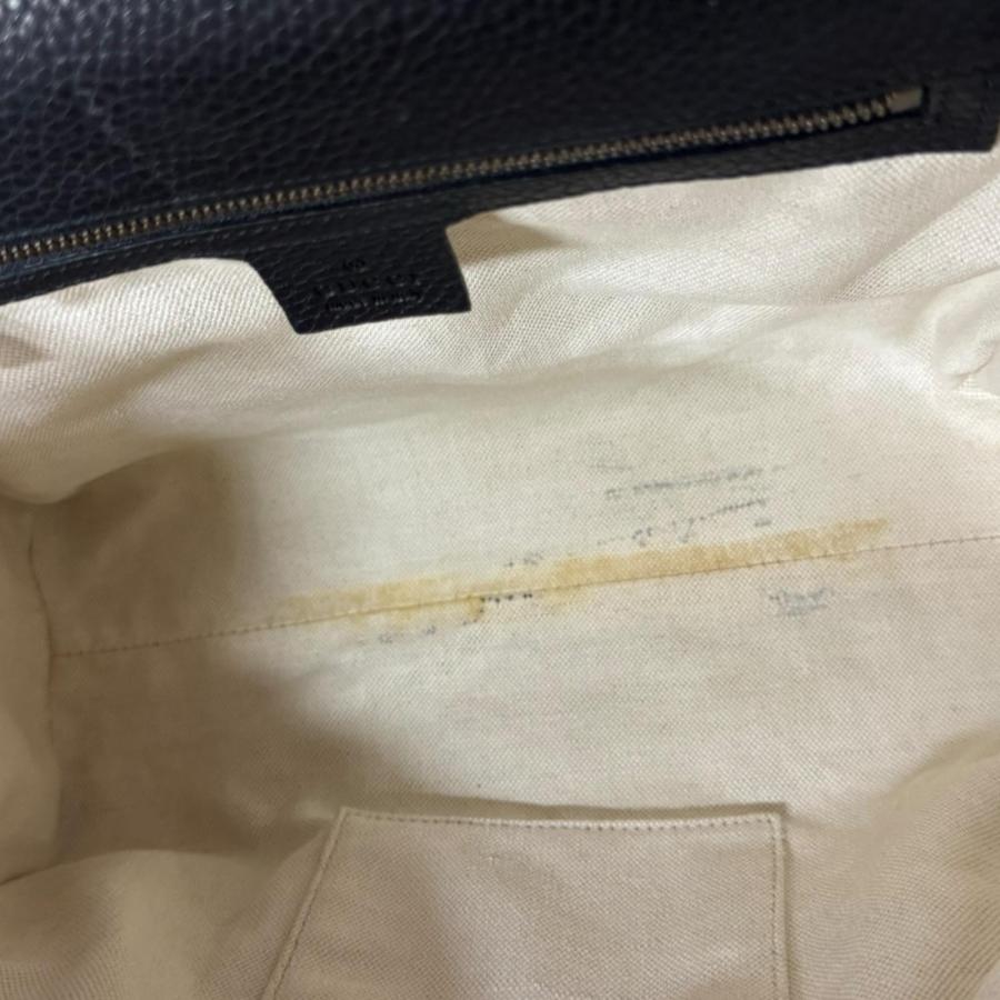 グッチ GGマーモント ショルダーバッグ レザー 421890 ブラック レディース GUCCI  中古 GUCCI（グッチ） GGマーモント ショルダーバッグ レザー 421890