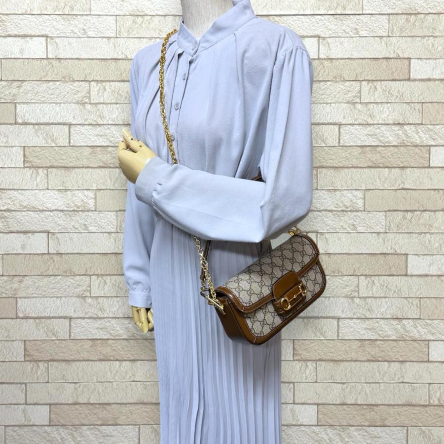 GUCCI（グッチ） ホースビット 1955 ショルダーバッグ GGスプリーム