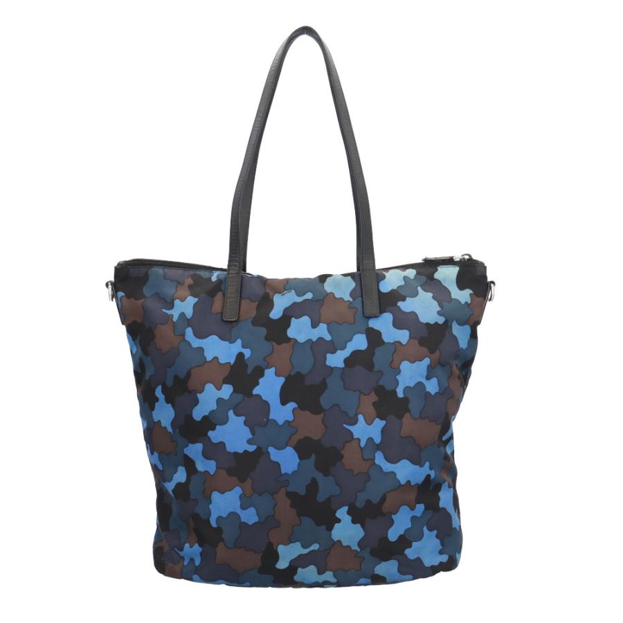 PRADA（プラダ） カモフラ ショルダーバッグ ナイロン 1BG189 ブルー