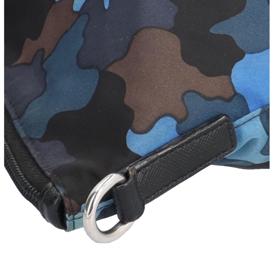 PRADA（プラダ） カモフラ ショルダーバッグ ナイロン 1BG189 ブルー
