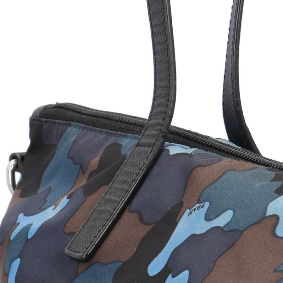 PRADA（プラダ） カモフラ ショルダーバッグ ナイロン 1BG189 ブルー