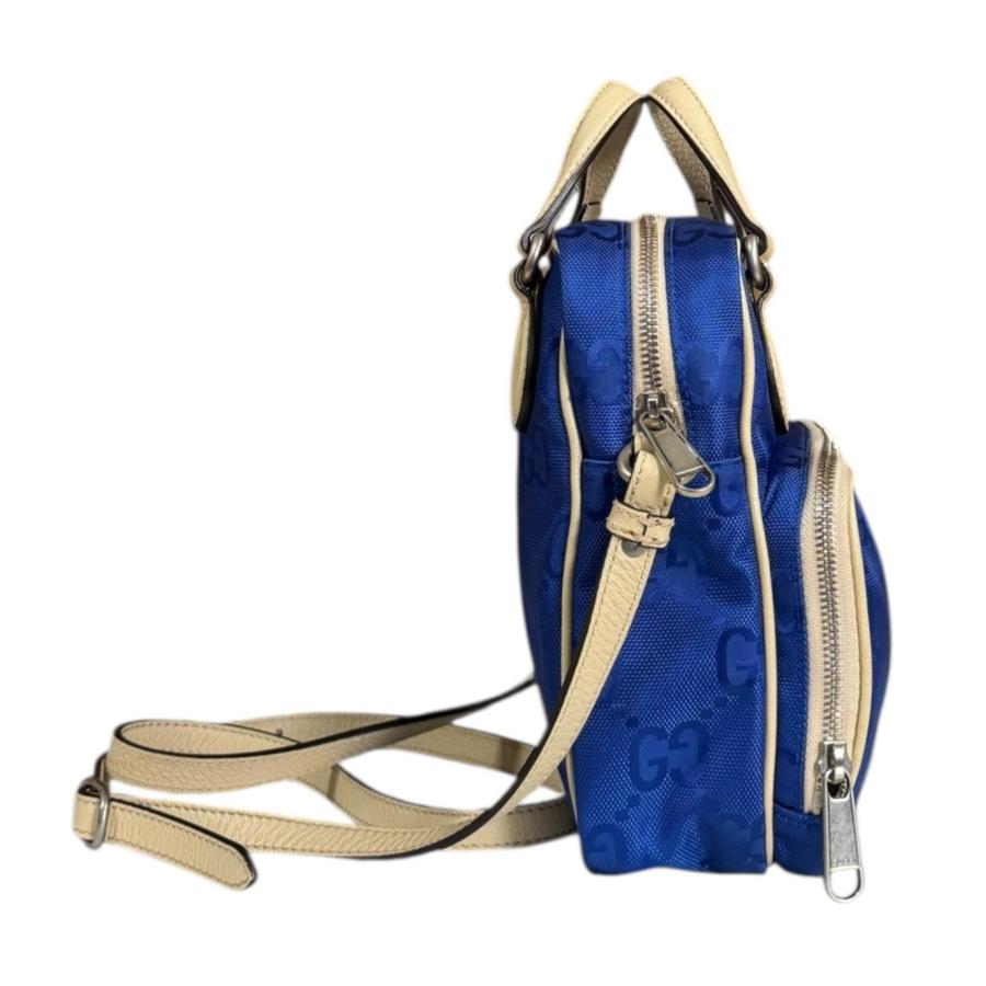 GUCCI（グッチ） オブザグリッド ショルダーバッグ ナイロン 625850 ブルー ユニセックス 中古 : R&Kリサイクルキング ...