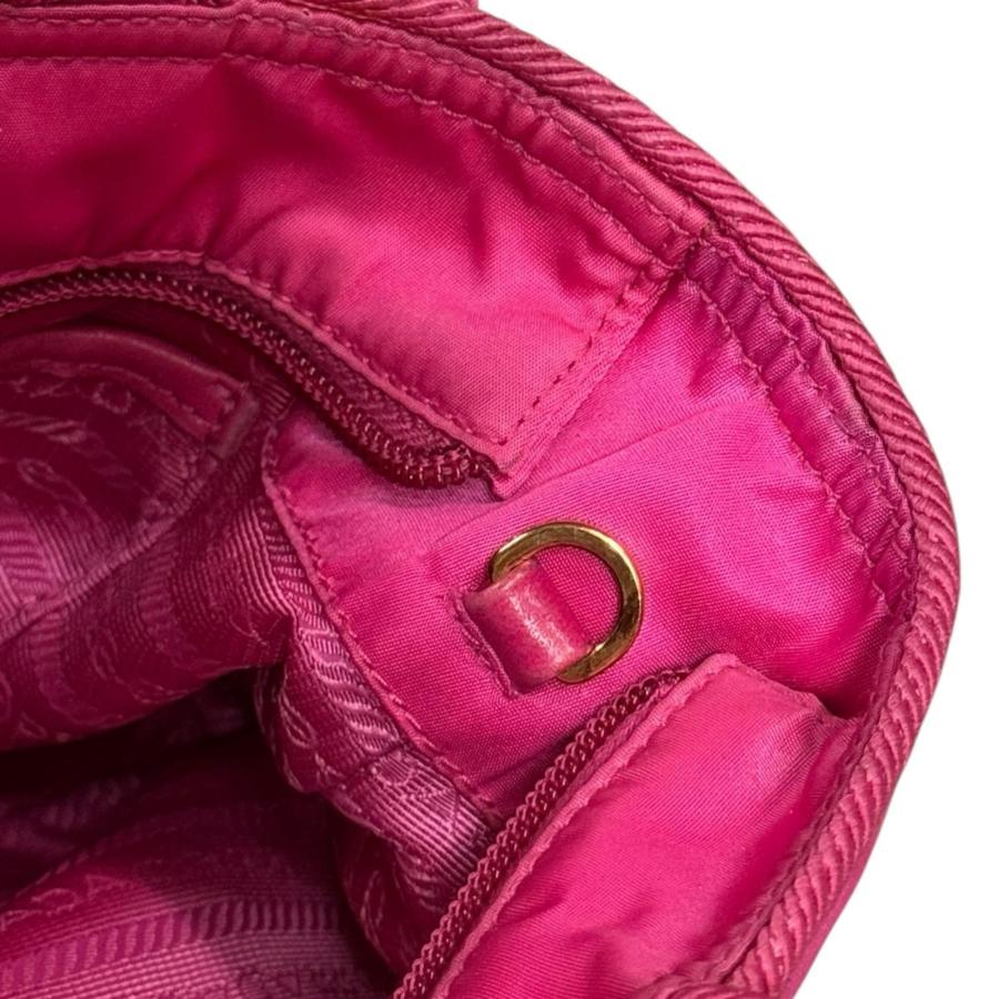 PRADA（プラダ） リボン ショルダーバッグ ナイロン 1BA084 ピンク