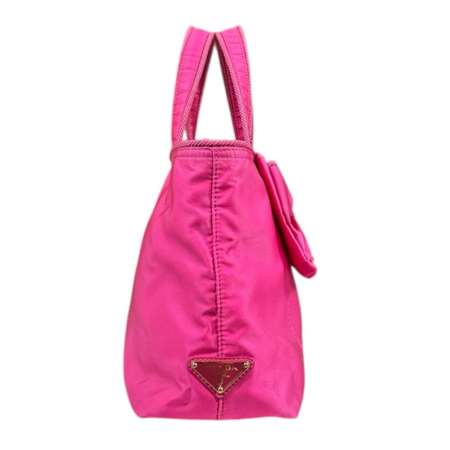 PRADA（プラダ） リボン ショルダーバッグ ナイロン 1BA084 ピンク