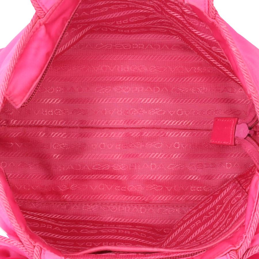 PRADA（プラダ） リボン ショルダーバッグ ナイロン 1BA084 ピンク