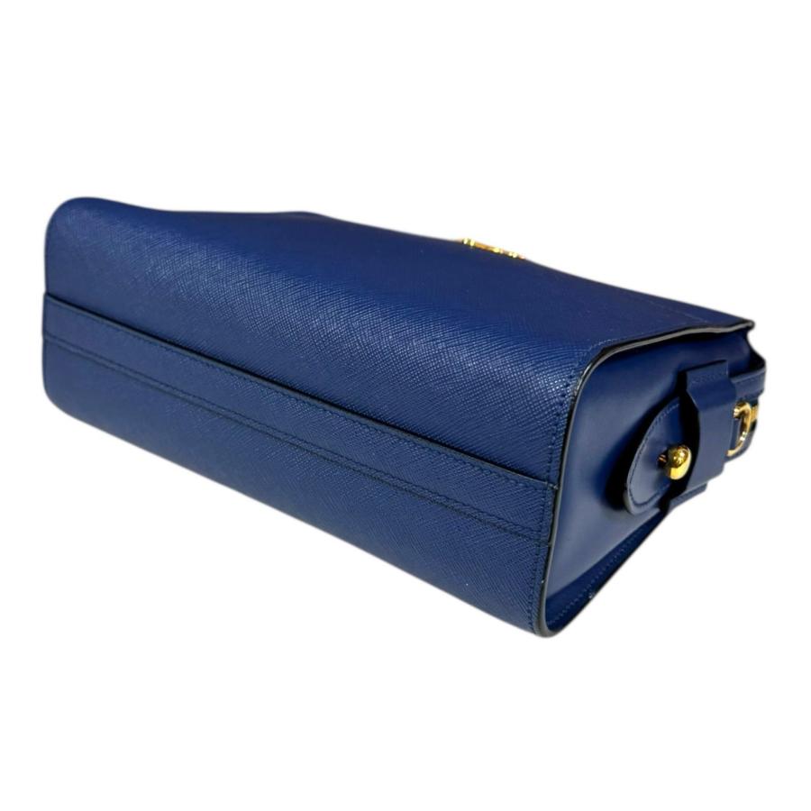 PRADA（プラダ） サフィアーノ ショルダーバッグ レザー 1BH104 ブルー