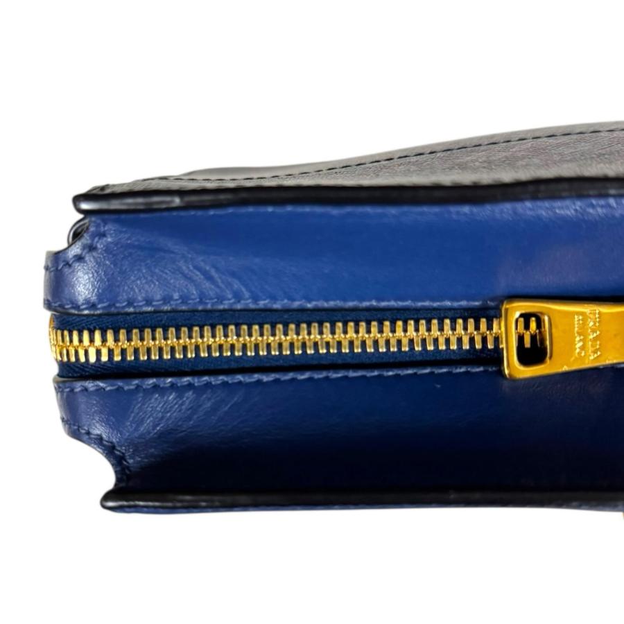 PRADA（プラダ） サフィアーノ ショルダーバッグ レザー 1BH104 ブルー