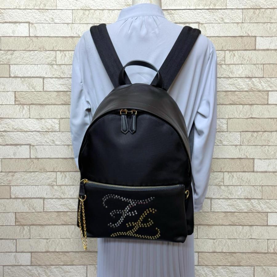 FENDI（フェンディ） スタッズ カーリグラフィー リュック・デイパック