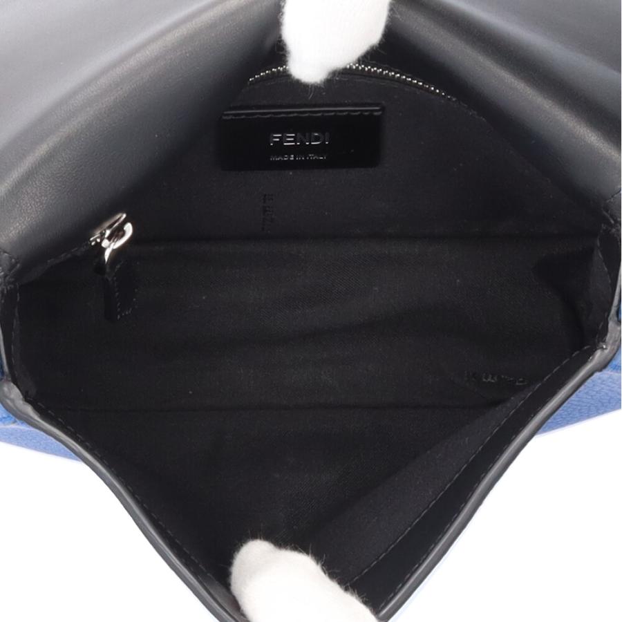 フェンディ FENDI ブラック レザー バッグ ショルダーバッグ レディース 送料無料 【中古】【あす楽】 FENDI フェンディ バゲット ミニ ショルダーバッグ レザー ブラック