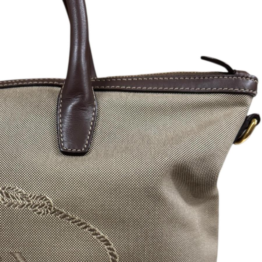 PRADA（プラダ） ロゴジャガード ショルダーバッグ キャンバス 1BA020