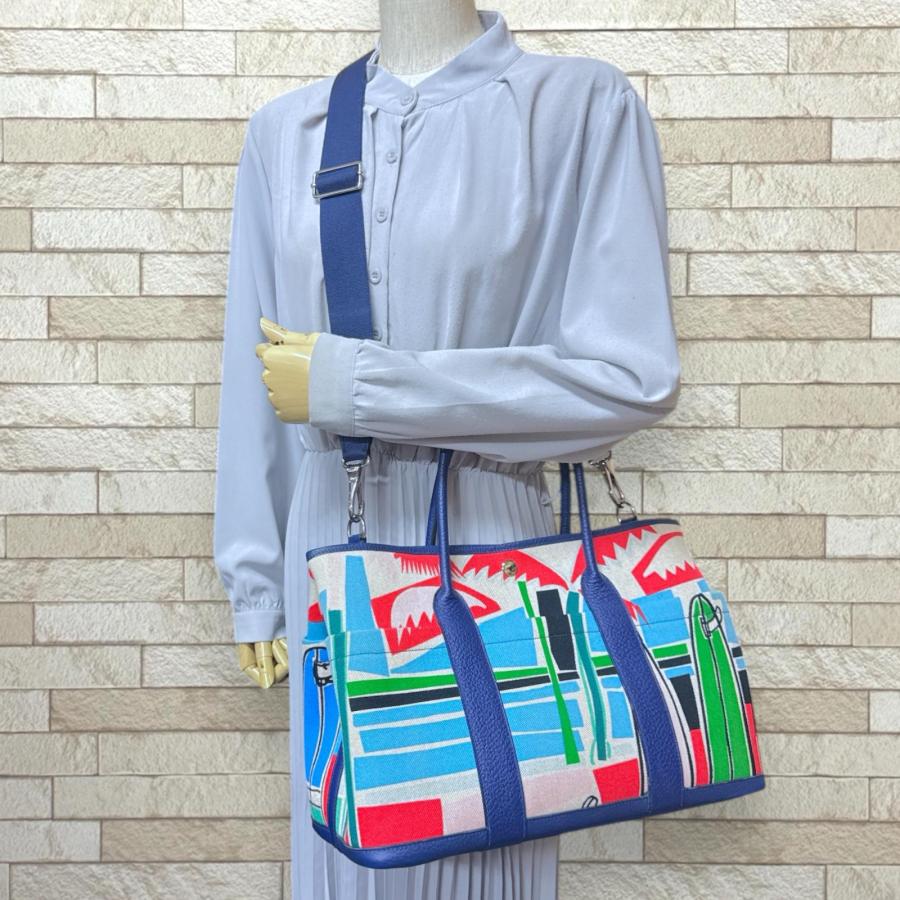 HERMES（エルメス） Sea, Surf and Fun ガーデンパーティポケットPM