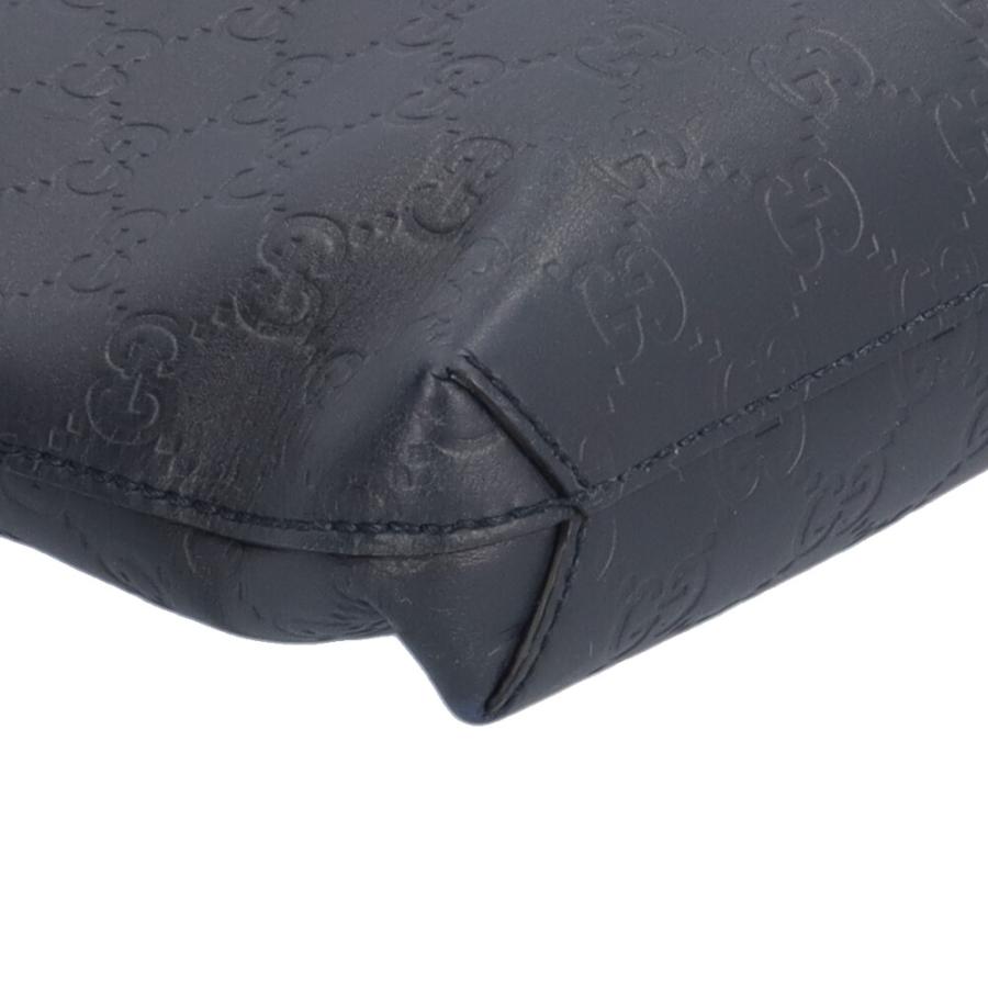 GUCCI（グッチ） グッチシマ ショルダーバッグ レザー 473882 ネイビー