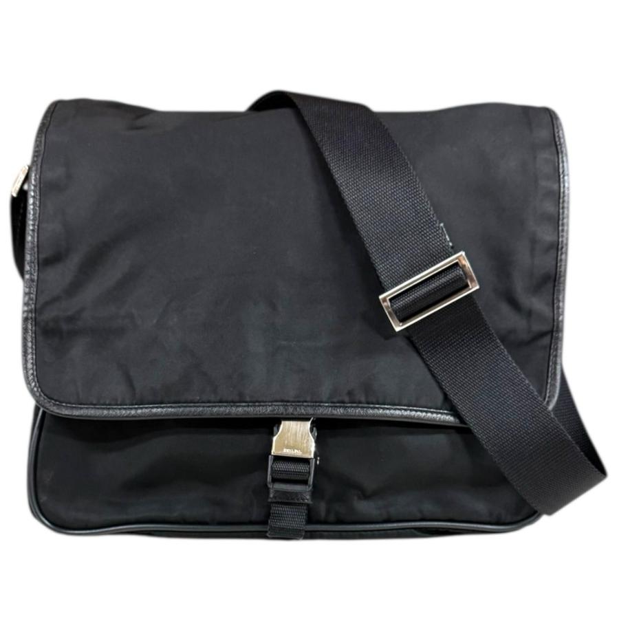 PRADA（プラダ） ショルダーバッグ ナイロン ブラック メンズ 中古