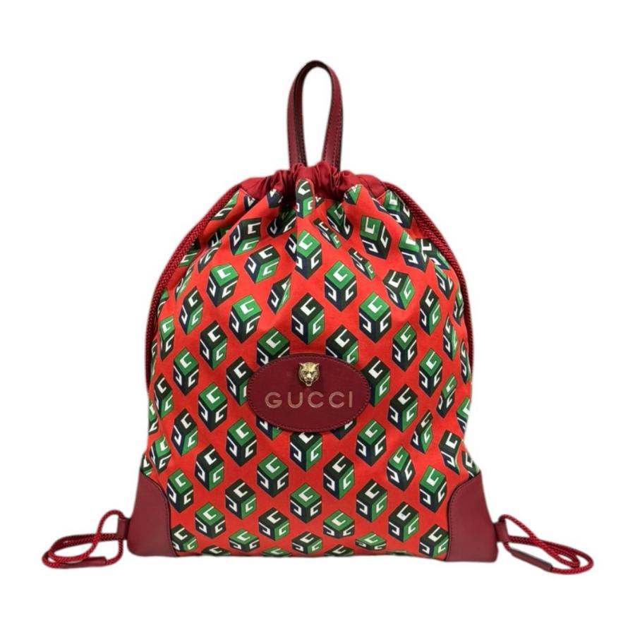 GUCCI（グッチ） キューブプリント ドローストリングバッグ リュック