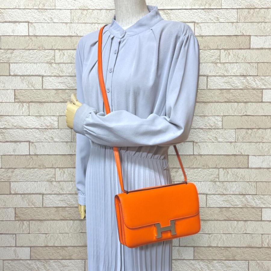 HERMES（エルメス） コンスタンス エラン ショルダーバッグ オレンジ