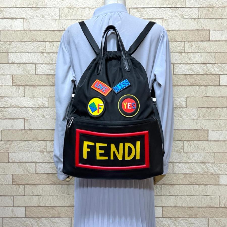【値下げ可能】FENDIリュック FENDI（フェンディ） ロゴ フェイス リュック・デイパック ナイロン