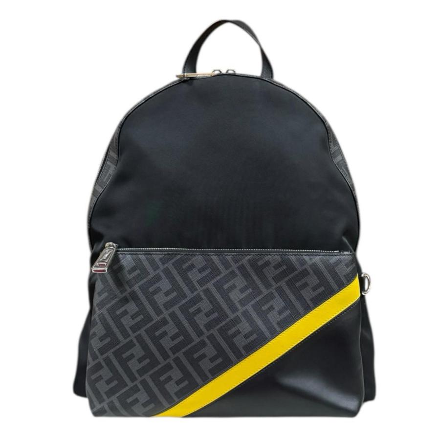 フェンディ ズッカ リュック・デイパック ナイロン 7VZ042 メンズ FENDI  中古 FENDI（フェンディ） ズッカ リュック・デイパック ナイロン 7VZ042