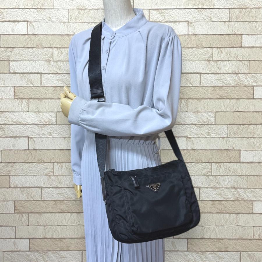 PRADA（プラダ） ショルダーバッグ ナイロン 1BC909 ブラック