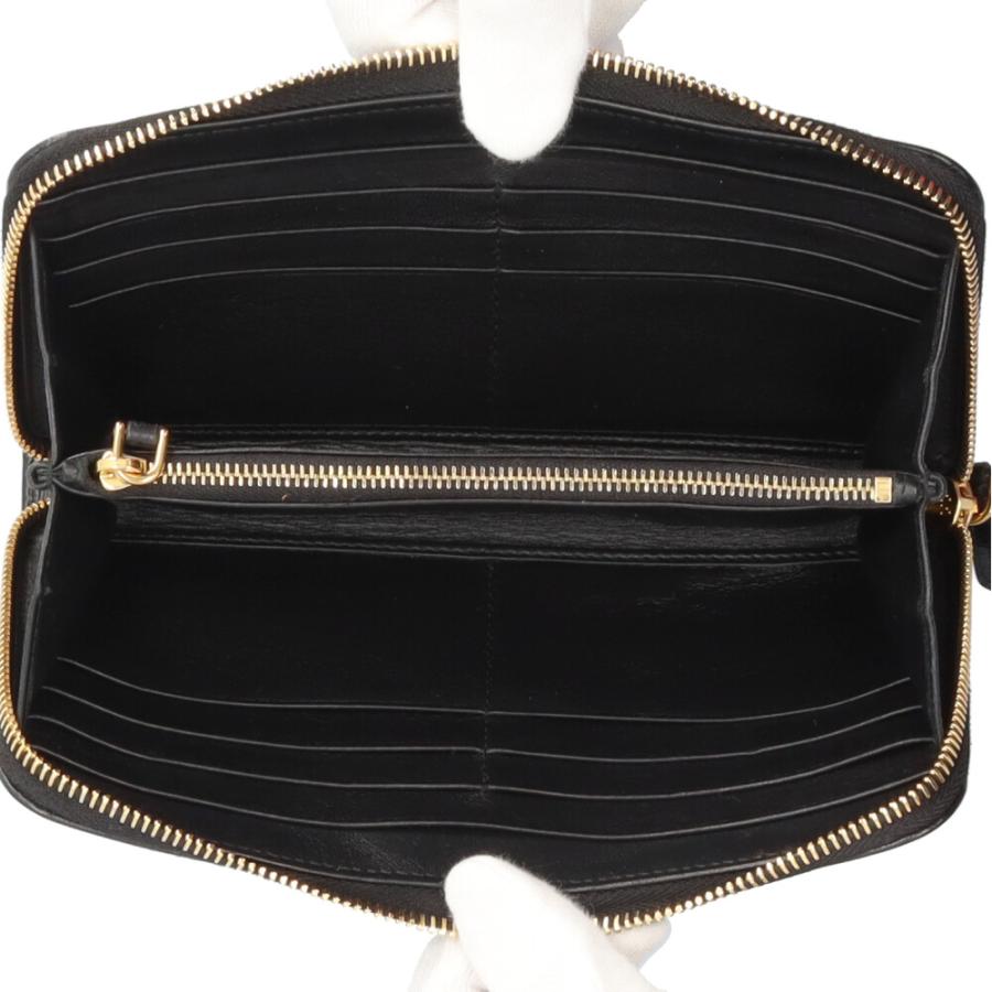 美品 プラダ PRADA 長財布 ヴィッテロムーヴ カメオ ラウンドファスナー PRADA（プラダ） ヴィッテロムーブ 長財布 レザー レディース 中古