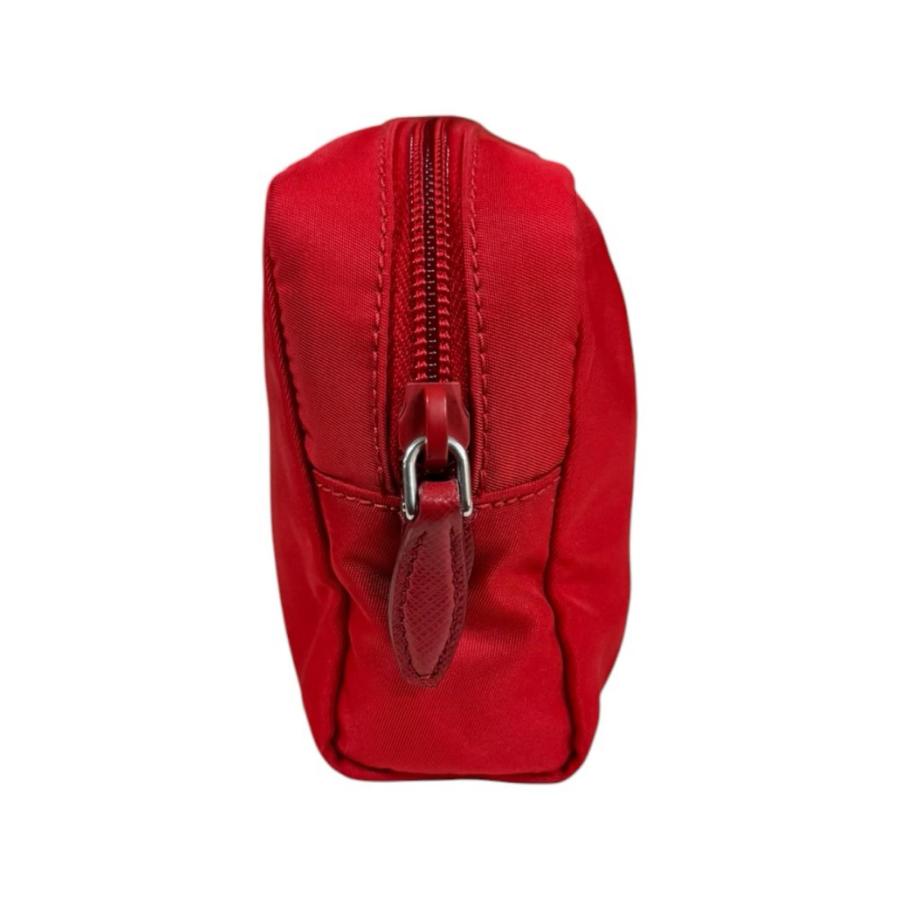 PRADA 赤 ナイロンポーチ 小型 PRADA（プラダ） ポーチ ナイロン 1NE021 レディース 中古 : R&K