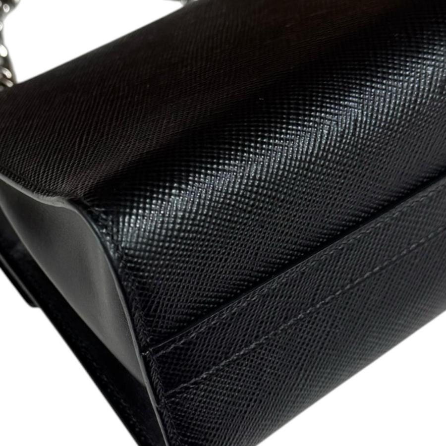 PRADA プラダ モノクローム ショルダーバッグ 1BD127 PRADA（プラダ） モノクローム ショルダーバッグ レザー 1BD127