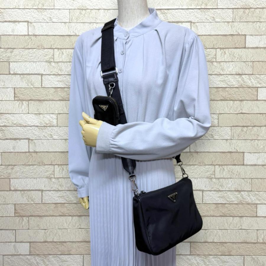 PRADA（プラダ） ショルダーバッグ リナイロン 2VH113 ブラック