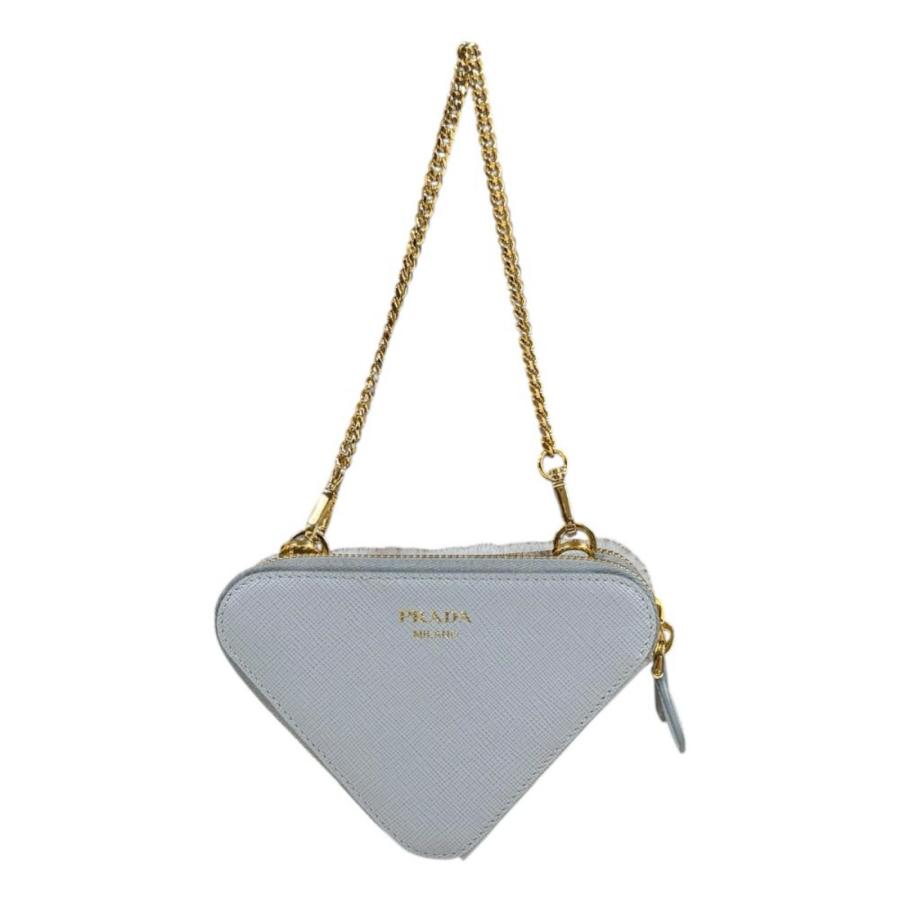 PRADA（プラダ） トライアングルWミニポーチ サフィアーノ ショルダー 