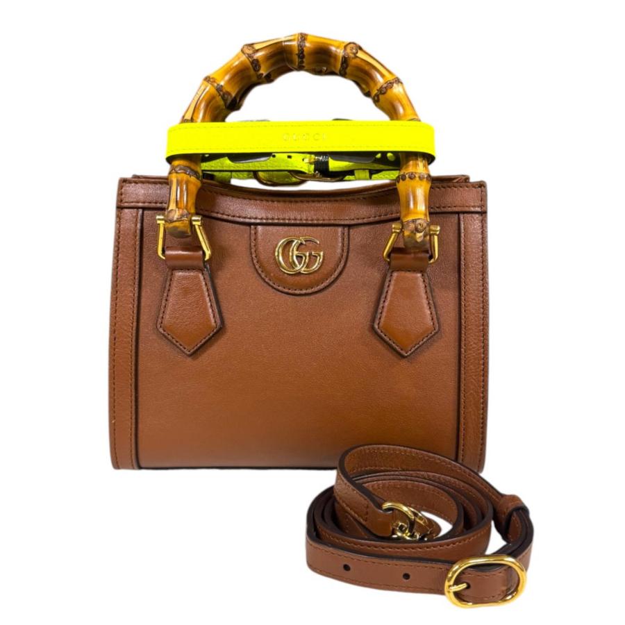 GUCCI（グッチ） ダイアナ ミニトート バンブー ショルダーバッグ 