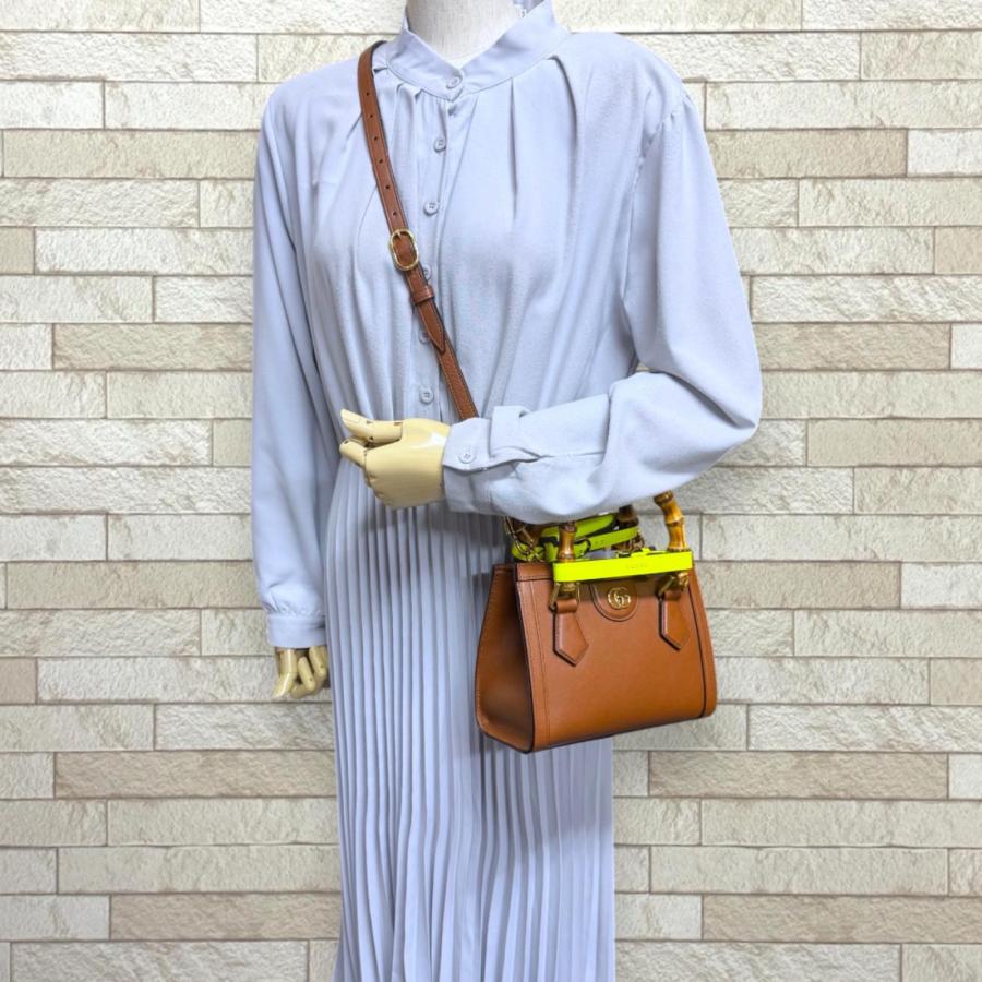 GUCCI（グッチ） ダイアナ ミニトート バンブー ショルダーバッグ 