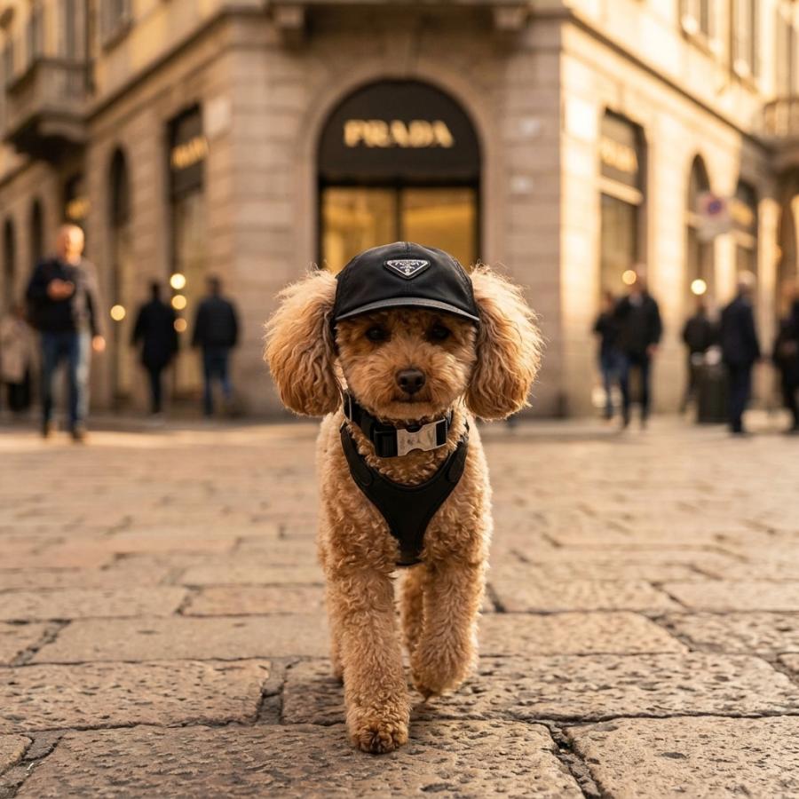PRADA（プラダ） 犬用ベースボールキャップ ペット用品 リナイロン