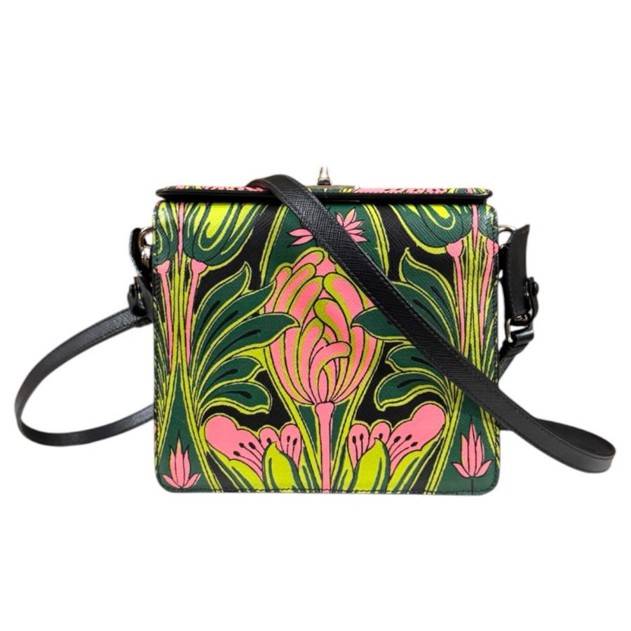 PRADA（プラダ） ショルダーバッグ レザー グリーン レディース 中古 