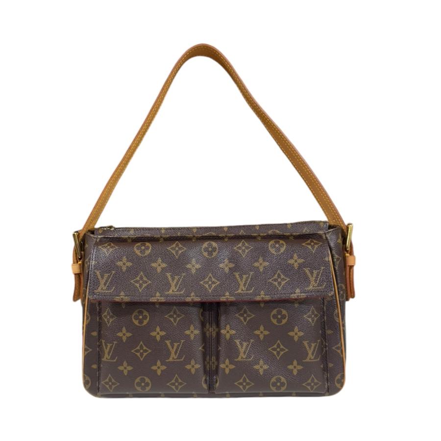 中古 ルイ ヴィトン LOUIS VUITTON M51163 MI1004 レディース ショルダーバッグ モノグラム ブラウン モノグラムキャンバス ルイ・ヴィトン LOUIS VUITTON ヴィバシテGM M51163 ブラウン