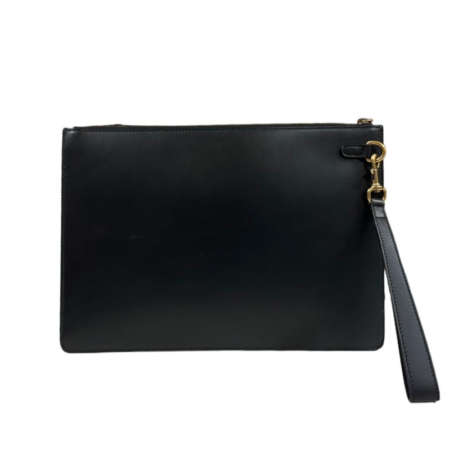 GUCCI（グッチ） ゴースト クラッチバッグ レザー 433665 ブラック