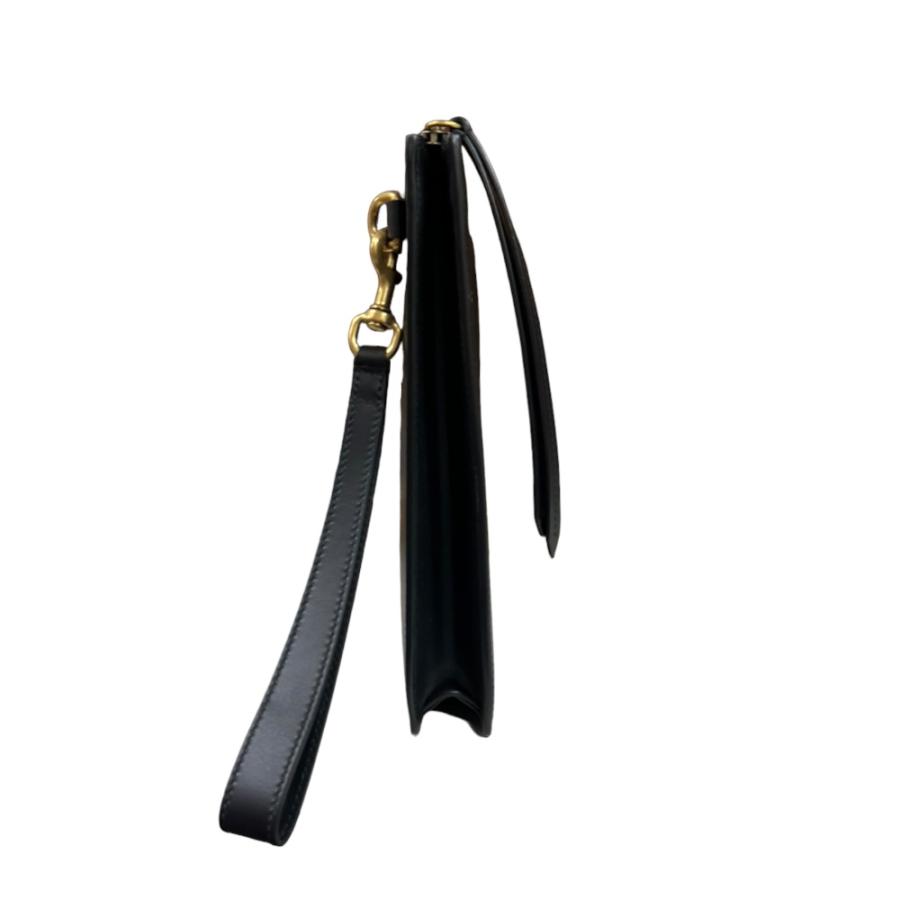 GUCCI（グッチ） ゴースト クラッチバッグ レザー 433665 ブラック