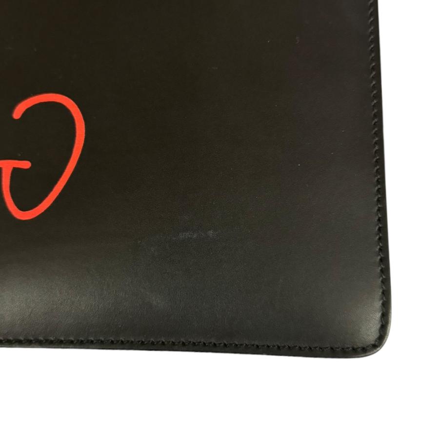 GUCCI（グッチ） ゴースト クラッチバッグ レザー 433665 ブラック