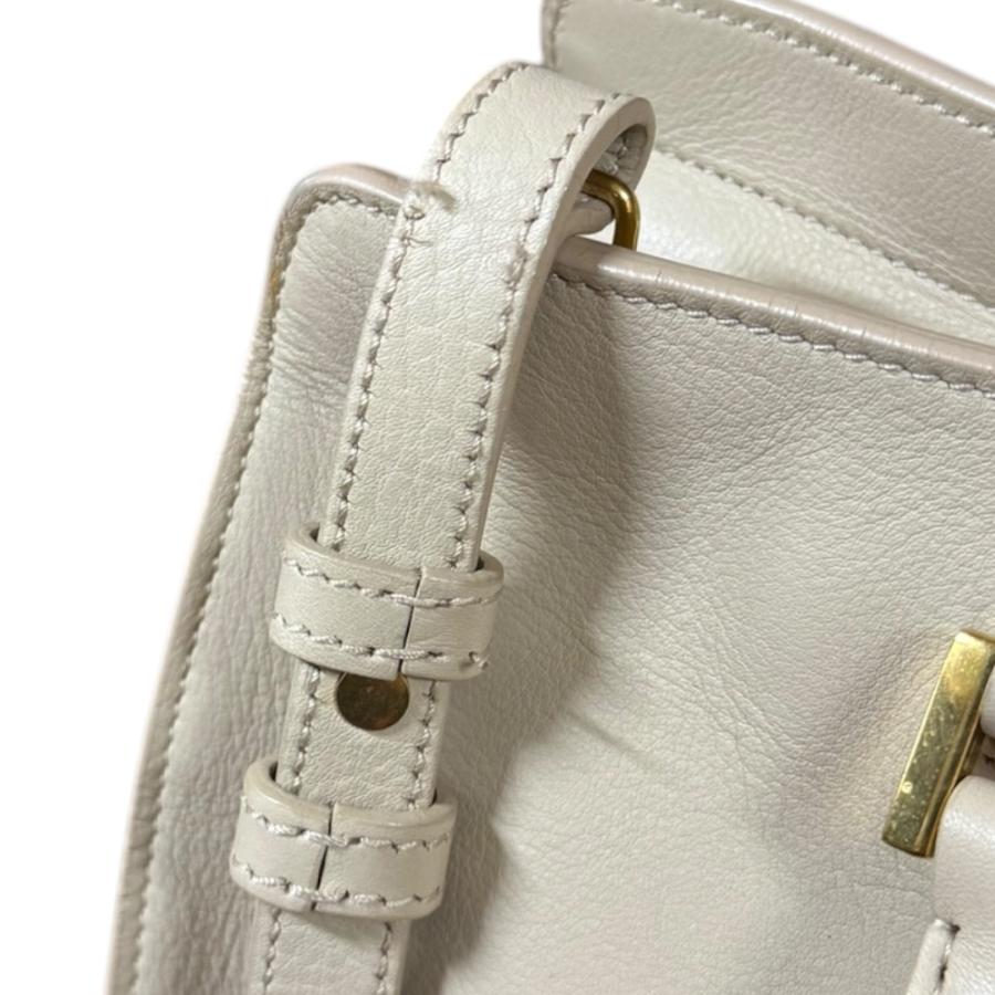 サンローラン プチバカス Yライン ショルダーバッグ レザー 311210 ベージュ レディース SAINT LAURENT  中古 サンローラン プチバカス Yライン ショルダーバッグ レザー 311210