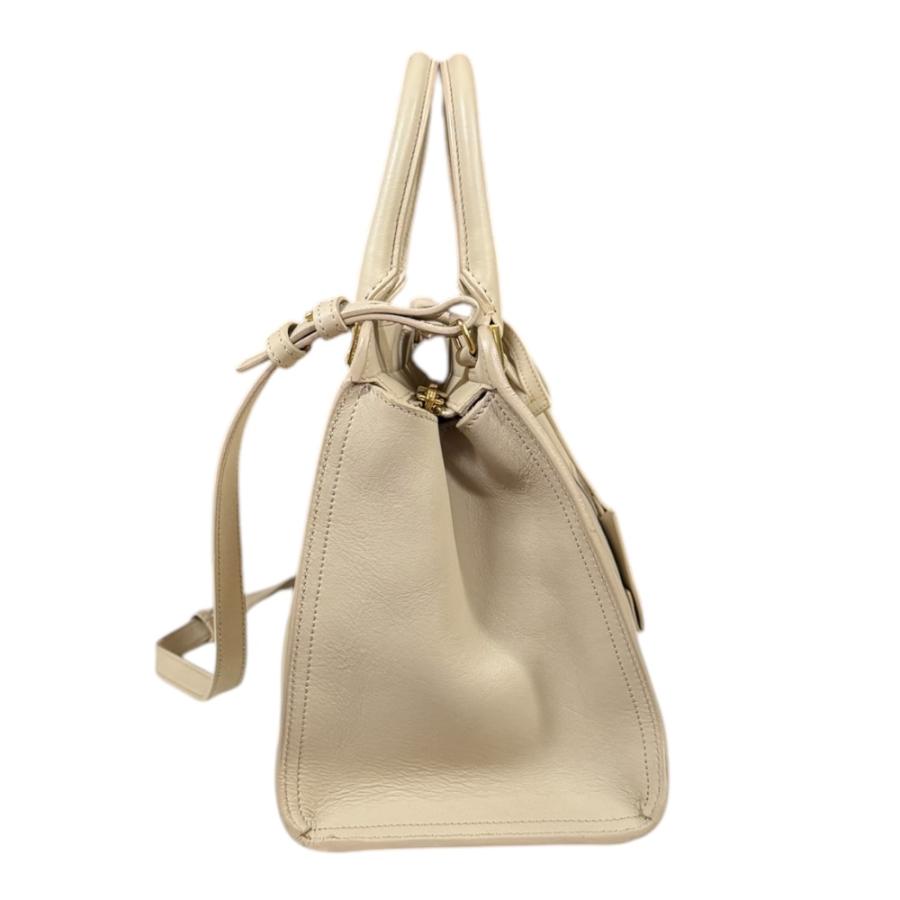 サンローラン プチバカス Yライン ショルダーバッグ レザー 311210 ベージュ レディース SAINT LAURENT  中古 サンローラン プチバカス Yライン ショルダーバッグ レザー 311210