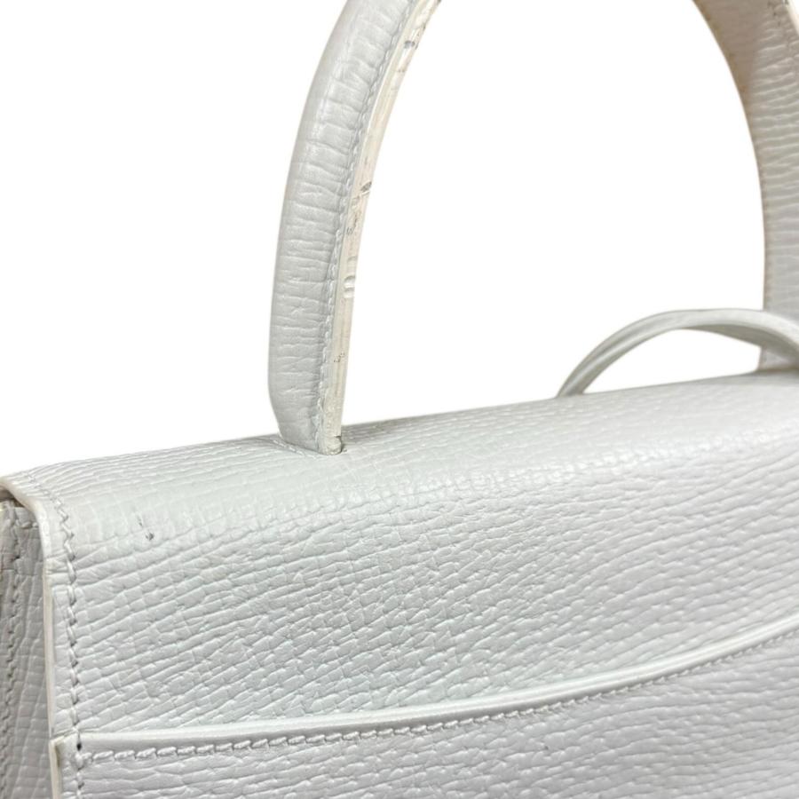LOEWE（ロエベ） バルセロナ ハンドバッグ レザー ホワイト レディース 