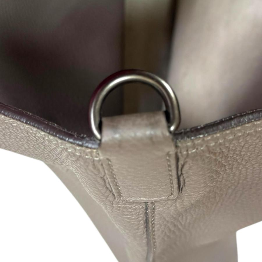 グッチ バンブー ショルダーバッグ レザー 358217 グレー ユニセックス GUCCI  中古 GUCCI（グッチ） バンブー ショルダーバッグ レザー 358217 グレー