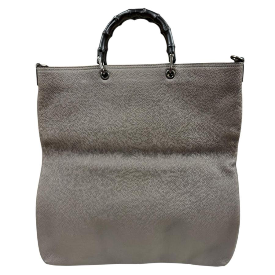 GUCCI（グッチ） バンブー ショルダーバッグ レザー 358217 グレー